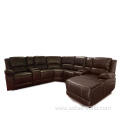 Customized Leather Sofa Recliners U Shaped Corner Sofa